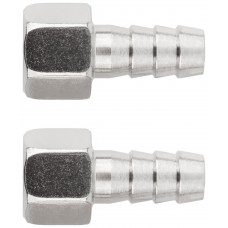 Адаптеры-соединители елочка 10 мм - внутренняя резьба 1/4, 2 шт. (81276)