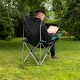 Кресло складное с подлокотниками и подстаканником, 60 х 60 х 110/92 см, Camping Palisad (69592)