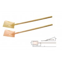 Лопата совковая с черенком, искробезопасный сплав AlCu 198A-1004, HORTZ