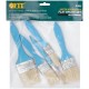 Кисти флейцевые, синяя ручка, набор 5 шт. (1/2, 1, 1,5, 2,2,5) (01502)