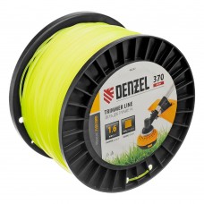 Леска для триммера квадрат 1,6мм х 370м, на DIN катушке FLEX CORD Denzel (96290)