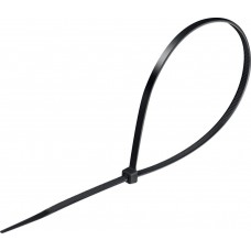 Хомуты-стяжки черные 4.8 x 350 мм нейлон РА66 100 шт СИБИН ХС-Ч 3788-48-350