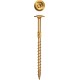 Конструкционный саморез КС-Т, 180 х 6.0 мм, TX30, тарельчатая головка, желтый цинк, 100 шт ЗУБР Профессионал 30051-60-180