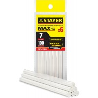 Стержни клеевые универсальные Cristal, 7 х 100 мм, 6 шт, прозрачные STAYER Professional 2-06817-T-S06
