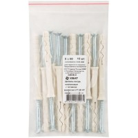 Дюбель-гвоздь нейлоновый с потайной манжетой LYT 8 х 80 UK KP, 10 шт. Фасовка (24636-0)