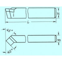 Резец проходной отогнутый 16х10х110 Т15К6