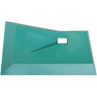 Шпатель, мягкий ПВХ пластик, две рабочие кромки 80 мм / 140 мм (06891)