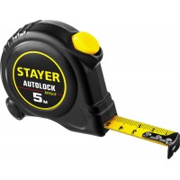 Рулетка с автостопом AutoLock 5 м х 19 мм STAYER 2-34126-05-19