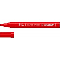Маркер-краска МК-400 красный, 2-4 мм ЗУБР 06325-3