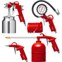 Набор пневмоинструмента 5 предметов универсальный MS-5N ЗУБР 06458-H5