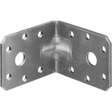 Усиленный крепежный уголок 45 x 60 x 60 x 2.5 мм цинк ЗУБР УКУ-2.5 31011-60