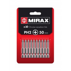 Биты PH2, 50 мм, 10 шт MIRAX 26271-2-50-10