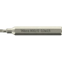 800/0 Micro Slotted Бита шлицевая, SL 0.30 x 1.5 x 30 мм, хвостовик шестигранный 5/32