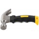 Молоток-гвоздодер укороченный, фиберглассовая обрезиненная ручка, 25 мм, 225 гр. (44770)