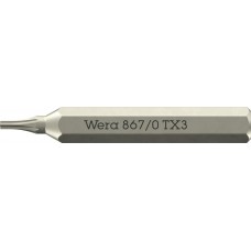 867/0 Micro TORX Бита, TX 3 x 30 мм, хвостовик шестигранный 5/32