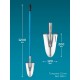 GRINDA WS-1 лопата дамская посадочная, 200х120х1200мм, алюминиевый черенок, PROLine (421826)