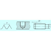 Метчик М 5,0х0,5 м/р.Р9 для глухих отверстий левый