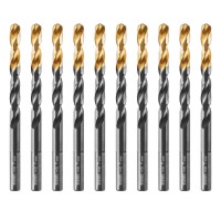 Сверло по металлу, 7 мм, HSS-Tin, Golden Tip, 10 шт. Denzel (717217)