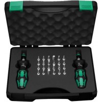 Набор бит с 2 динамометрическими отвёртками-битодержателями 26 пр. 0.3-1.2 и 1.2-3.0 Нм серия 7440/41 Wera WE-074738