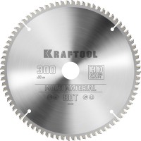 Пильный диск по алюминию Multi Material, 300 х 30 мм, 80Т KRAFTOOL 36953-300-30