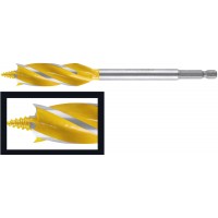Сверло по дереву 4-х спиральное Х-тип Профи 25х165 мм (36218)