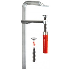 Струбцина цельнометаллическая 300/140, 6 кН, деревянная ручка GZ30 BE-GZ30