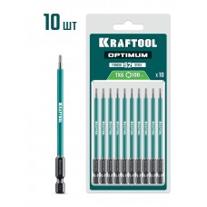 KRAFTOOL OPTIMUM TX 6, 100 мм, 10 шт, биты (26126-6-100-S10)