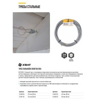 Трос стальной в оплетке ПВХ DIN 3055 4/5 мм (20 м) Фасовка (31462-20)