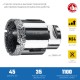 Коронка алмазная вакуумная АВК, d 45 мм, М14, 15 мм кромка ЗУБР Профессионал 29865-45