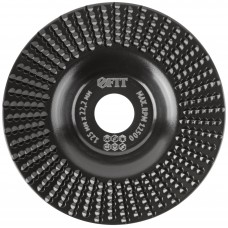 Диск обдирочный по дереву, плоский, посадочный диаметр 22,2 мм, 125 мм, средняя насечка (39528)