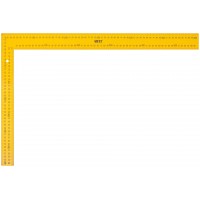 Угольник столярный цельнометаллический желтый, крашеная шкала 400 x 600 мм (19626)