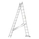 Лестница, 2 х 12 ступеней, алюминиевая, двухсекционная, Сибртех (97912)