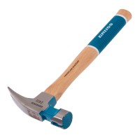 Молоток-гвоздодер, 680 г, угол 75, магнит, обрезиненная рукоятка AMERICAN HICKORY GROSS (10425)