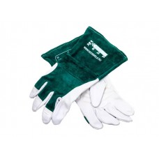 Краги сварочные КЕДР КС-18 УНИВЕРСАЛ TIG, (M), бело-зеленые