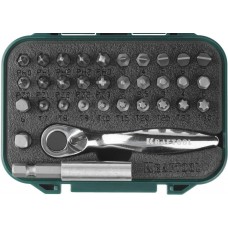 Набор бит с мини-трещоткой, 33 шт KRAFTOOL 26157-H33
