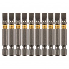 Бита SL6,0х50, сталь S2, шестигранный профиль, 10 шт. Е 6,3 Denzel (11660)