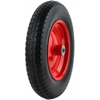 Колесо запасное полиуретановое 360х65 мм для тачек 77601 ; 77602 ; 77607 ( PU 3.25-8 ) ( посадка ширина 95 мм, диаметр 16 мм ) (77631)