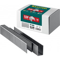 Скобы тип 53F (D/056), 19 мм, калибр 23GA, 5000 шт KRAFTOOL 31787-19