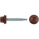 Шурупы кровельные со сверлом 4.8 х 32, бордовый RAL-3009 (фасовка 250шт) (23562-4)