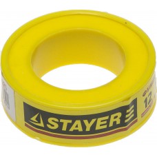 ФУМ лента 0,075 мм х 12 мм х 10 м, плотность 0,25 г/см3 STAYER 12360-12-025
