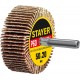 Круг шлифовальный лепестковый d 50 x 20 мм, P60, на шпильке d 6 мм STAYER 36607-060