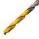 Набор сверл по металлу, 1-10 мм, Р6М5К8-TiN, Golden Tip, 19 шт Denzel (723008)