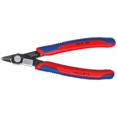 Бокорезы прецизионные Super Knips 125 мм, чернёные, зажим для проволоки, 2-комп ручки Electronic KN-7841125
