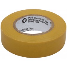 Изолента ROLLIX ПВХ 19 мм x 0,15 мм х 20 м, желтая (11033)