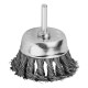 Щетка для дрели, 65 мм, чашка со шпилькой, крученая металлическая проволока Matrix (74468)