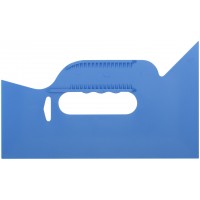 Шпатель прижимной, для разглаживания обоев, пластиковый, синий 255 мм (06902)