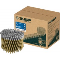 Гвозди барабанные CNW 100 x 3.1 мм, рифленые, 2400 шт ЗУБР 305382-100