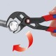 Клещи переставные QuickSet 300 мм, зев 70 мм, фосфатированные, обливные ручки COBRA KN-8721300
