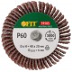 Диск лепестковый для дрели радиальный 40х20х6 мм Р 60 (39583)