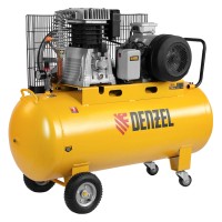 Компрессор воздушный, ременный привод BCI5500-T/200, 5.5 кВт, 200 литров, 850 л/мин Denzel (58128)